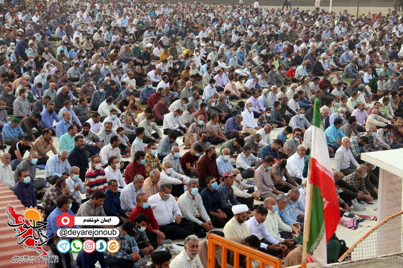 اقامه نماز عید سعید فطر در برازجان+ تصاویر اختصاصی