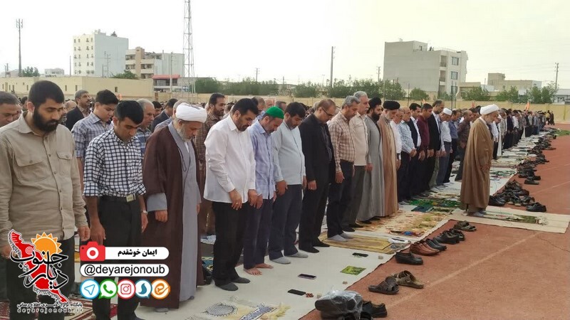 اقامه نماز عید فطر در شهر برازجان+ تصاویر اختصاصی